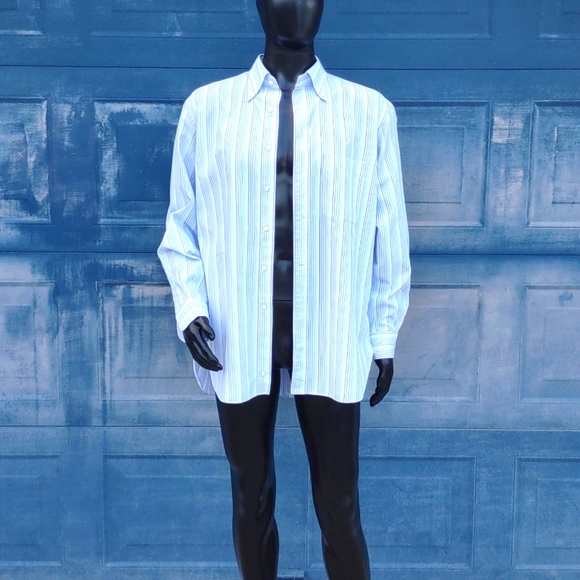 Ermenegildo Zegna Pure Cotton Rossini Multi-Color Stripe Luxury Shirt - Picture 15 of 17